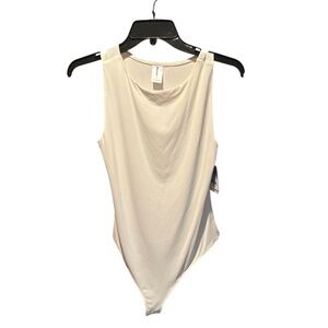 Abound Sleeveless Thong Bodysuit Ivory Medium NWT